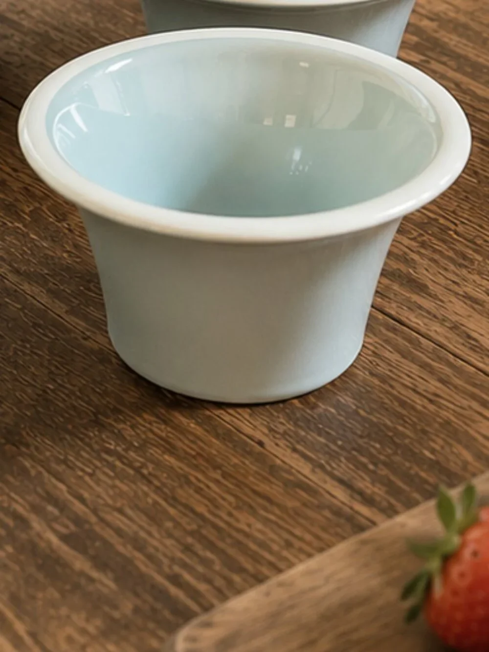 Set of 4 Sonoma Life & Style Mendocino Sky Blue Oatmeal Stoneware Bowls